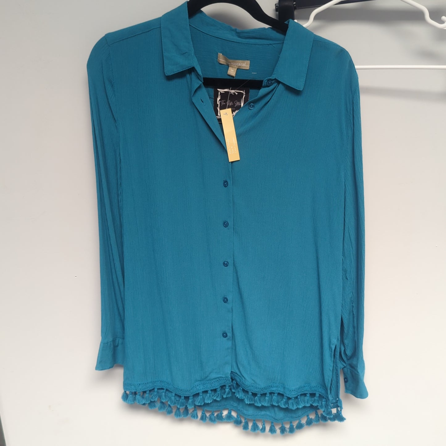 Turquoise button up