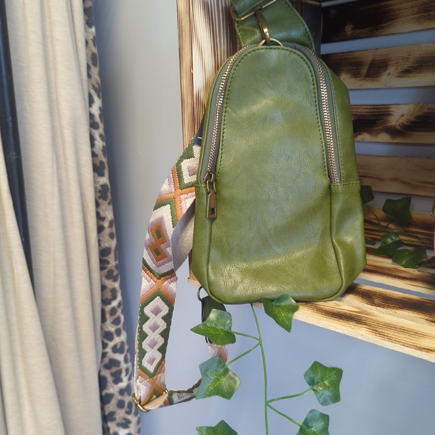 Olive green purse