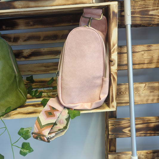 Light pink sling bag