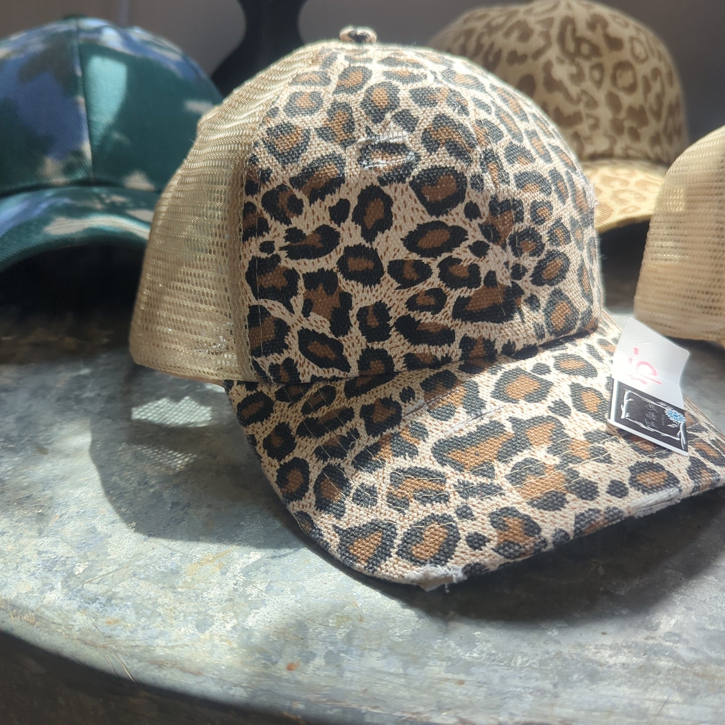 Leopard print hat