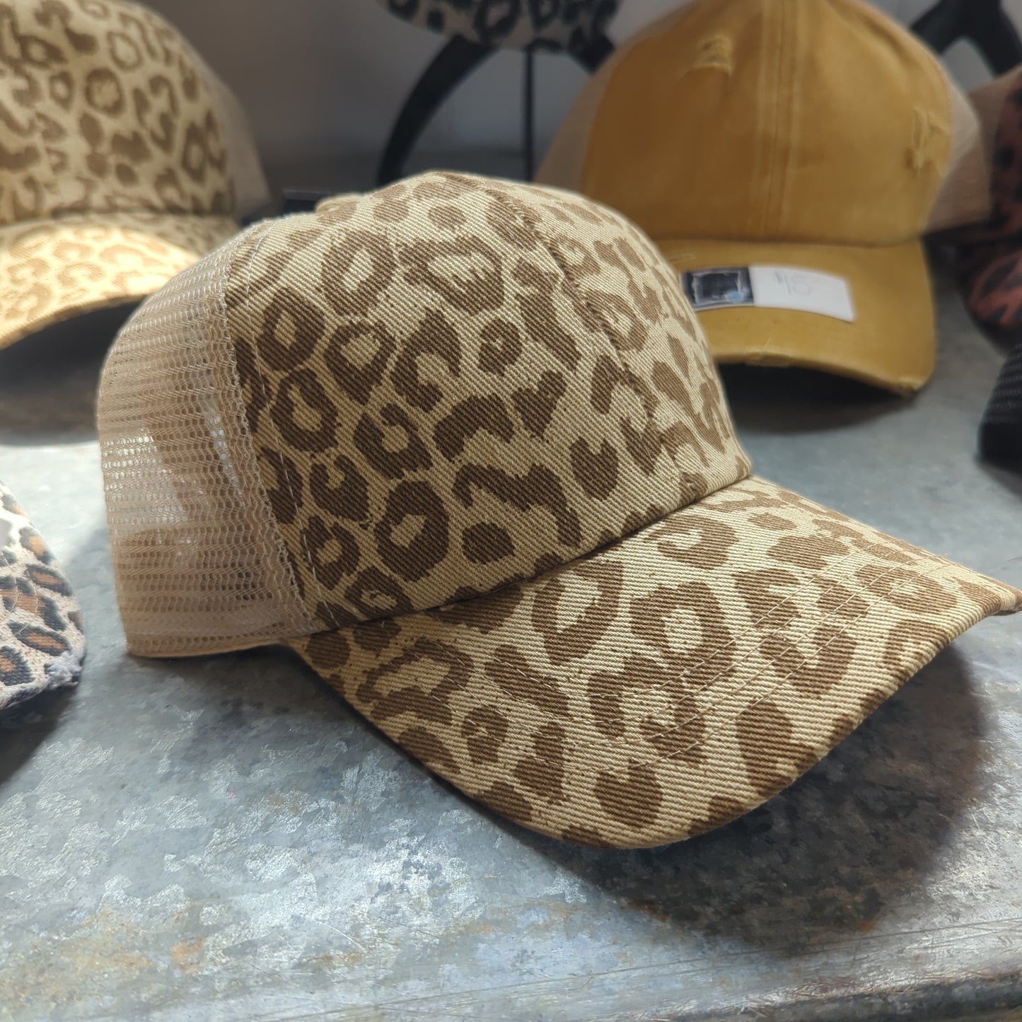 Leopard print hat