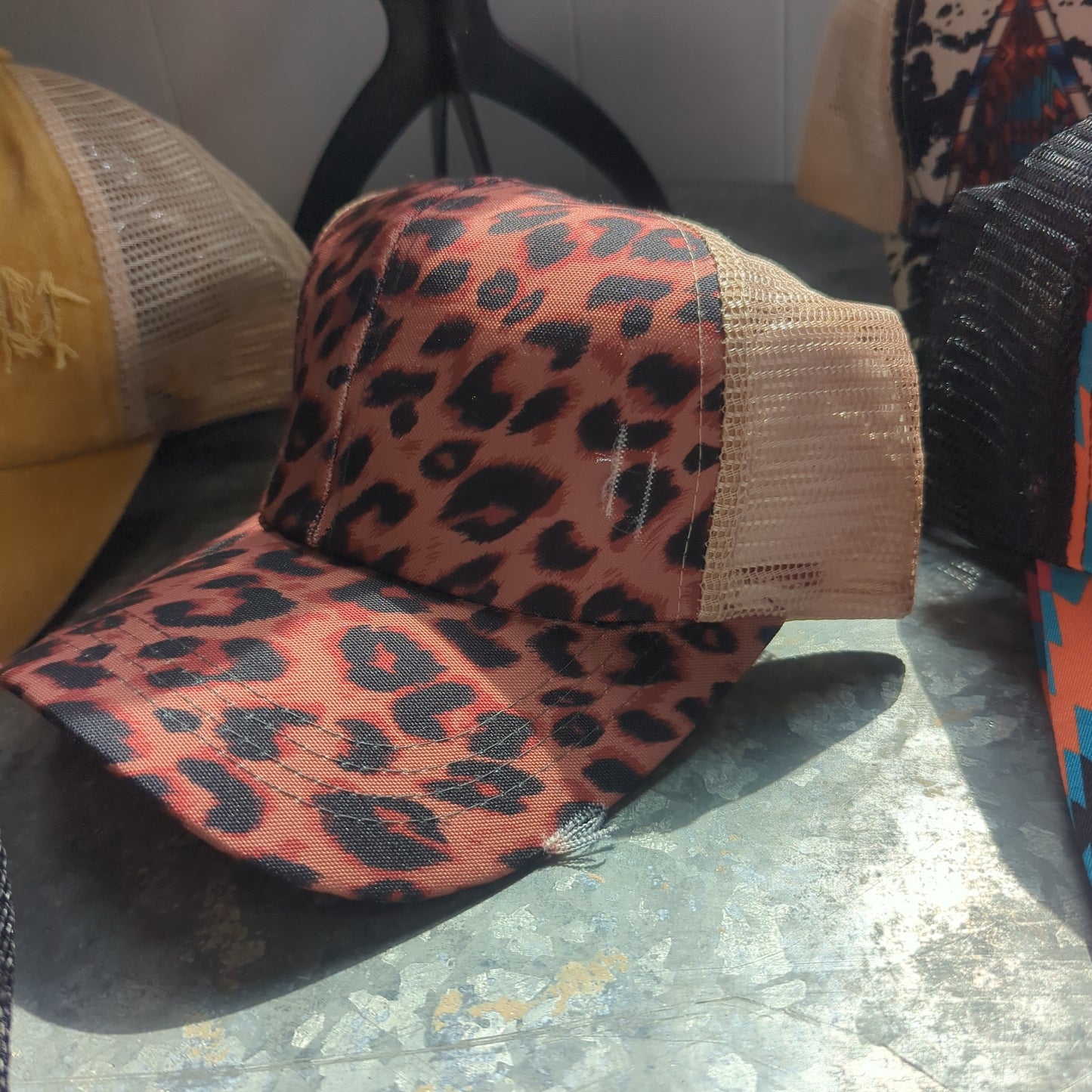 Leopard print hat