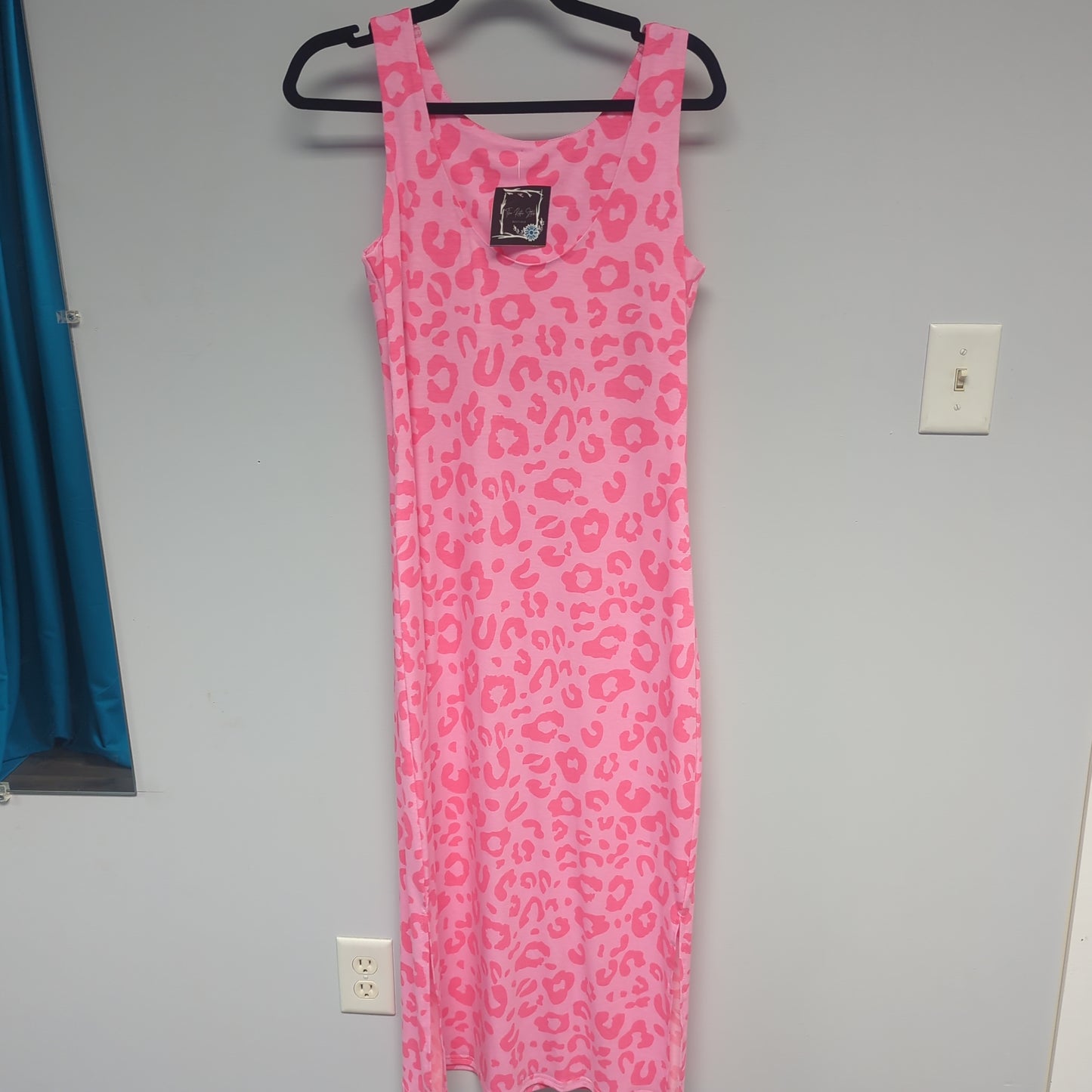 Pink leopard maxi