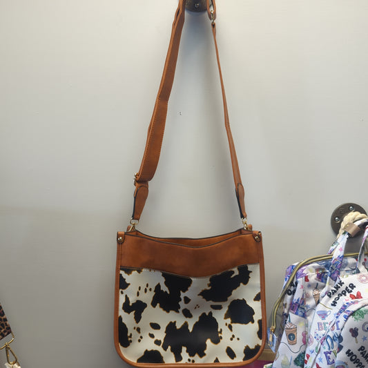 Cowprint crossbody