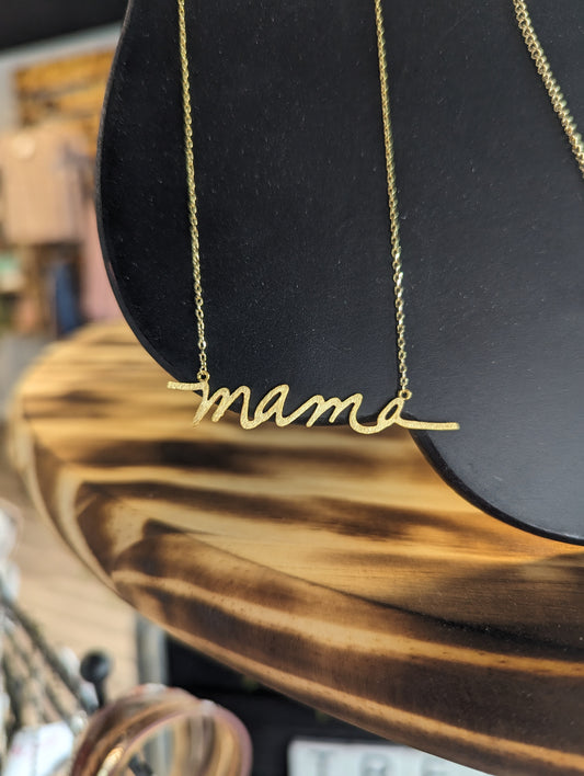 gold Mama necklace