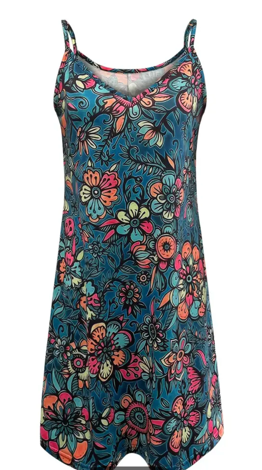 Colorful floral dress