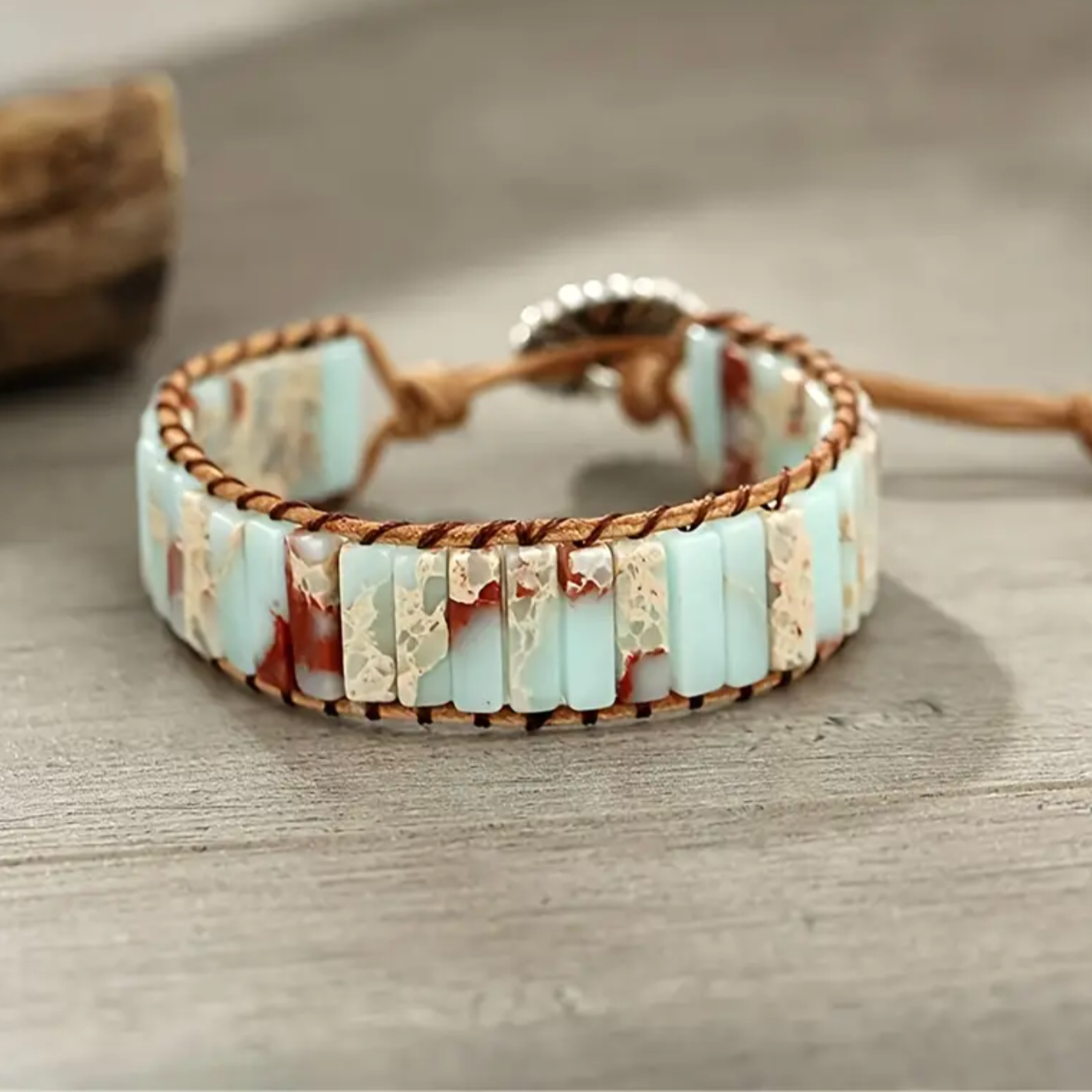 Slat bead bracelet