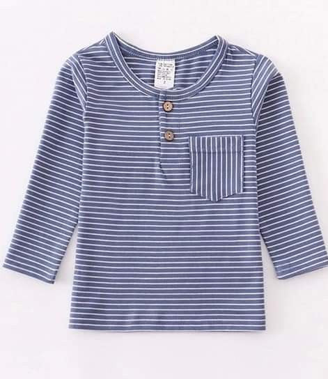 Blue Striped Long Sleeve