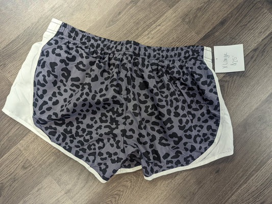 Leopard print gym shorts