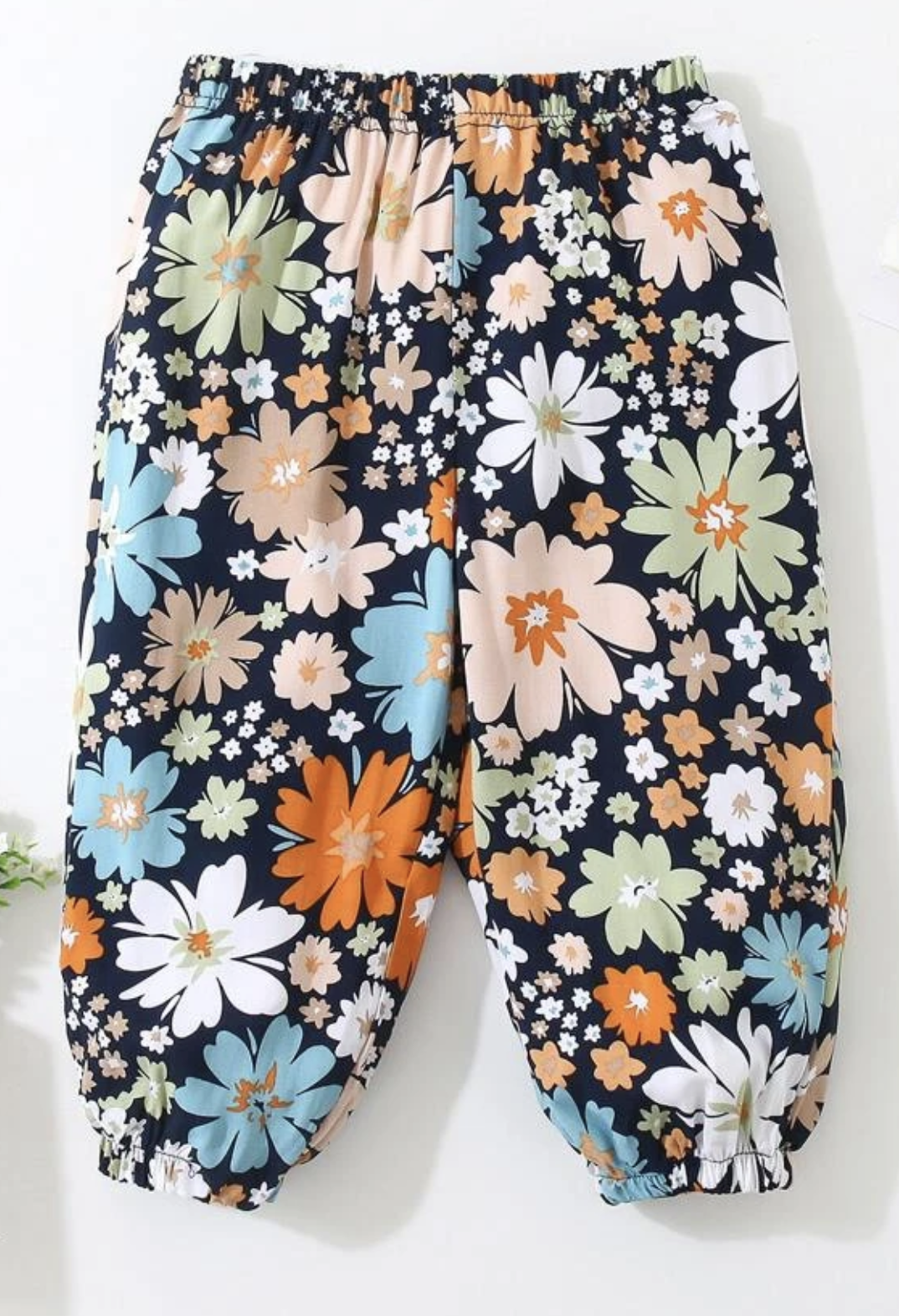 Blue Floral Joggers