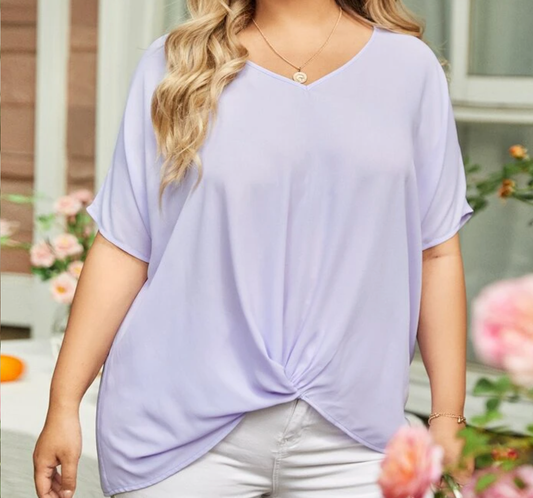 Lavender sheer top