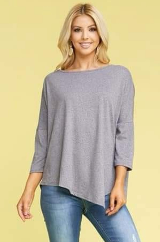 Grey ninexis top