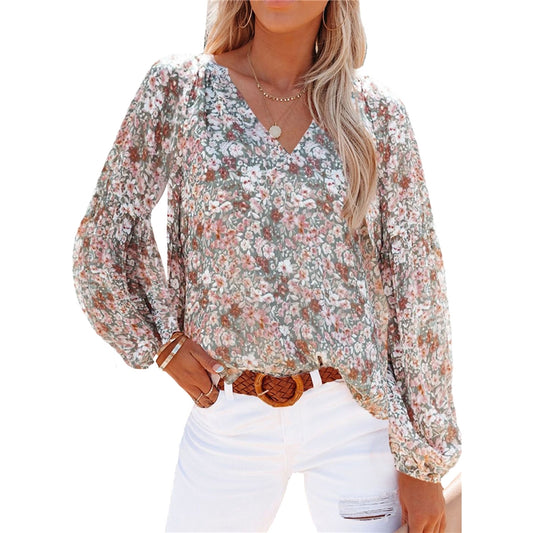 Floral vneck